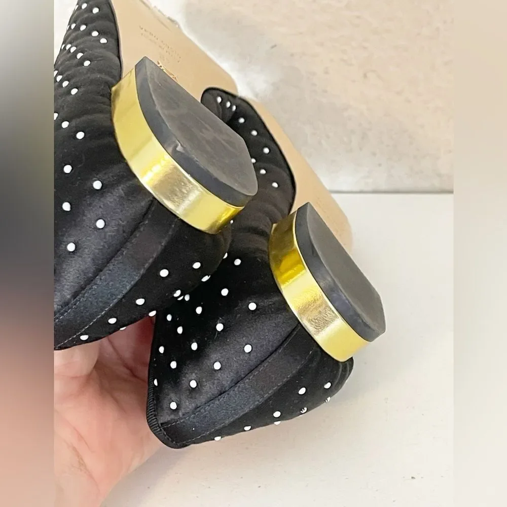 CHARLOTTE OLYMPIA BALLET FLATS black and white polka dots 37